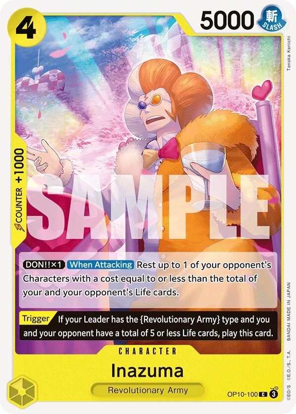 Carte One Piece anglaise Inazuma OP10-100 C