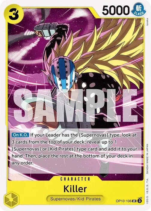 Carte One Piece anglaise OP10-106 Killer
