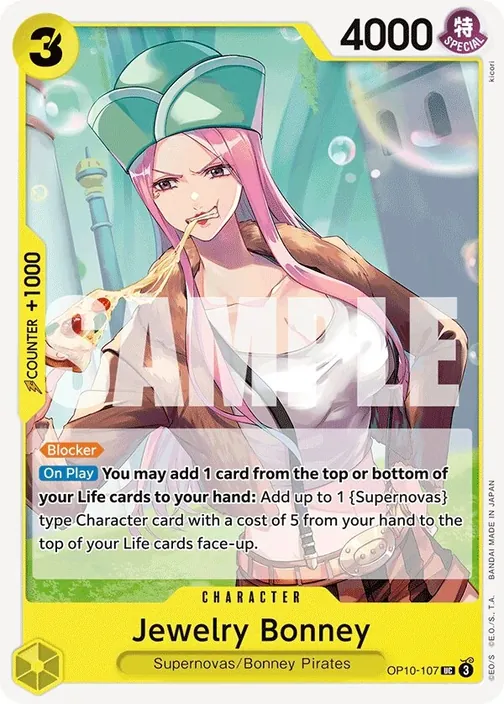 Carte One Piece anglaise OP10-107 Jewelry Bonney