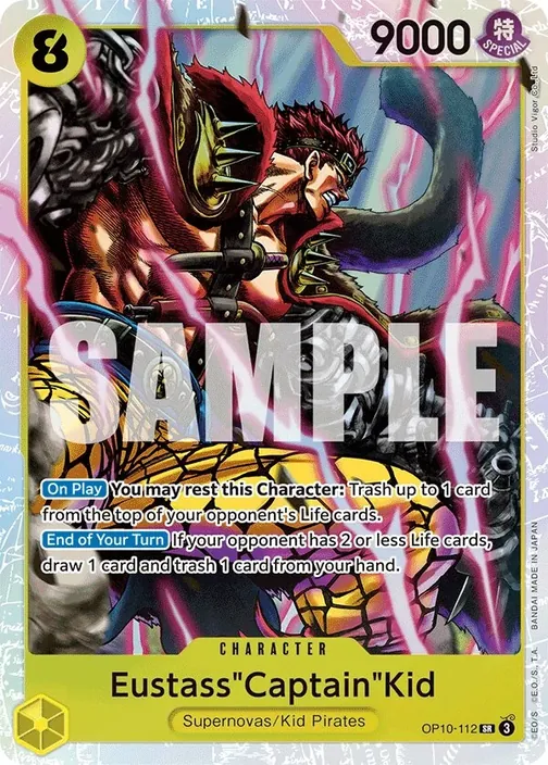 Carte One Piece anglaise OP10-112 Eustass"Captain"Kid