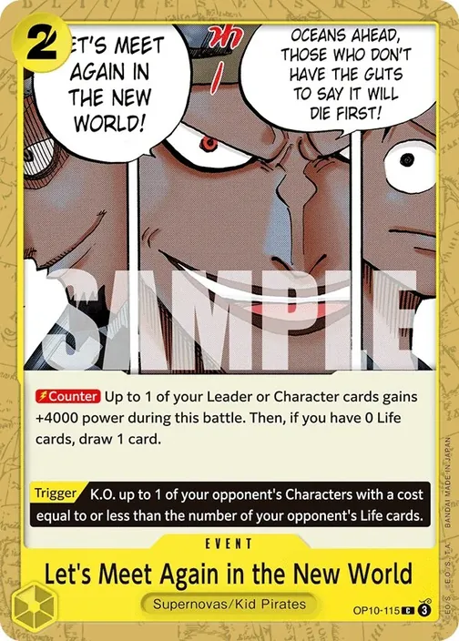 Carte One Piece anglaise OP10-115 Let's Meet Again in the New World