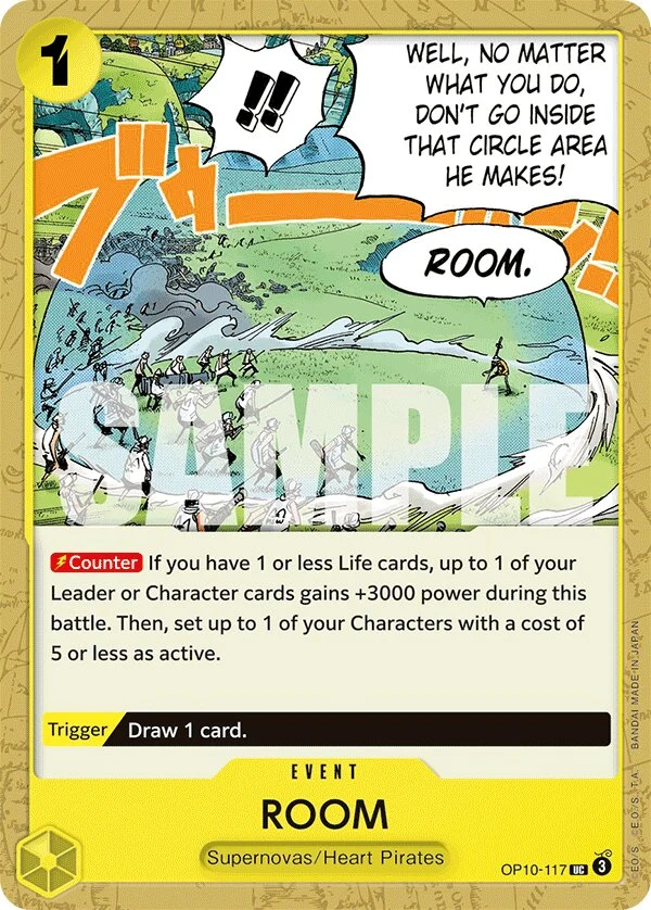 Carte One Piece anglaise ROOM OP10-117 UC