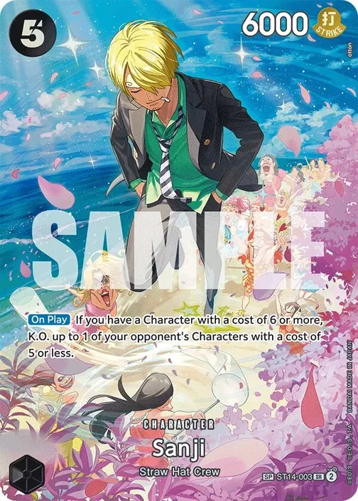 Carte One Piece anglaise ST14-003 Sanji (version 2)