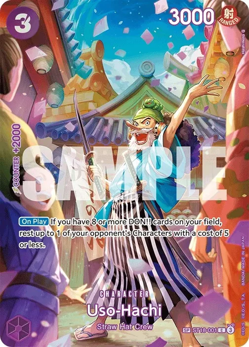 Carte One Piece anglaise ST18-001 Uso-Hachi (version 2)