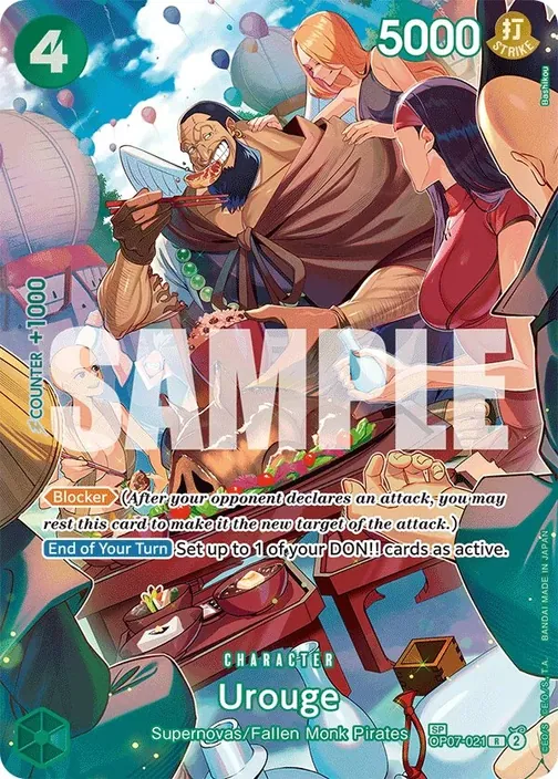 Carte One Piece anglaise OP07-021 Urouge (version 3)