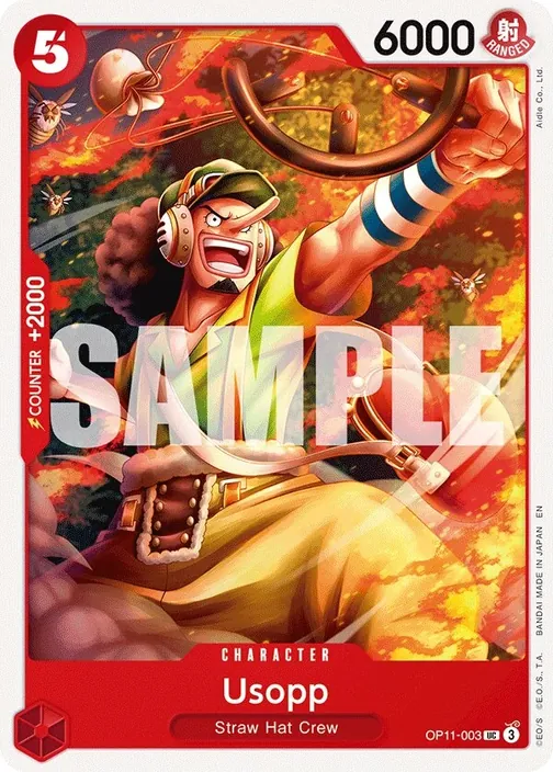 Carte One Piece anglaise OP11-003 Usopp