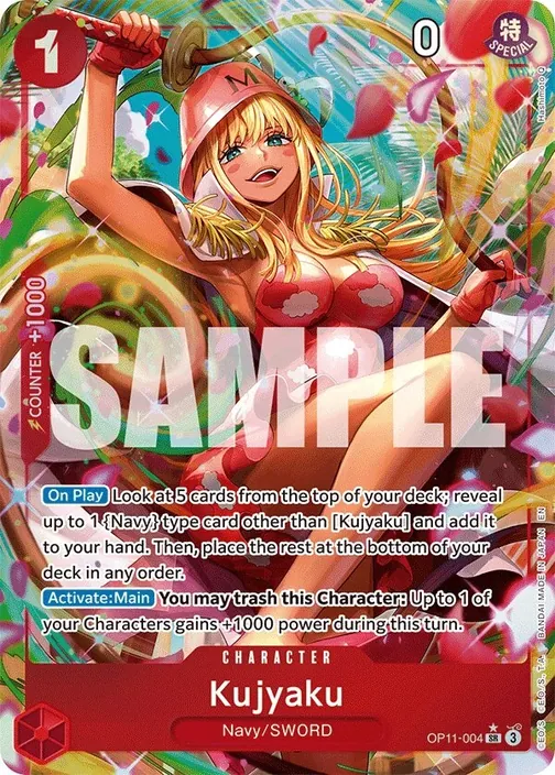 Carte One Piece anglaise OP11-004 Kujyaku (version 2)