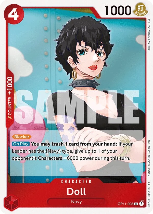 Carte One Piece anglaise Doll OP11-008 R
