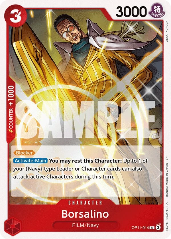 Carte One Piece anglaise Borsalino OP11-014 R