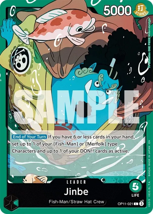 Carte One Piece anglaise OP11-021 Jinbe