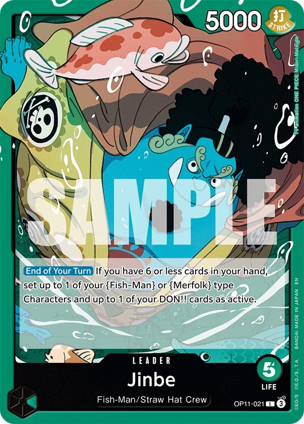 Carte One Piece anglaise Jinbe OP11-021 L