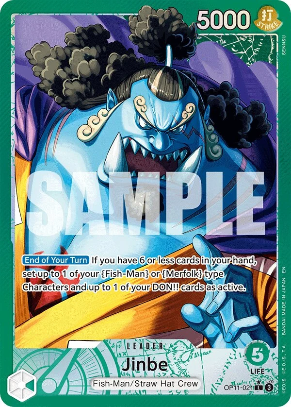 Carte One Piece anglaise Jinbe OP11-021 L