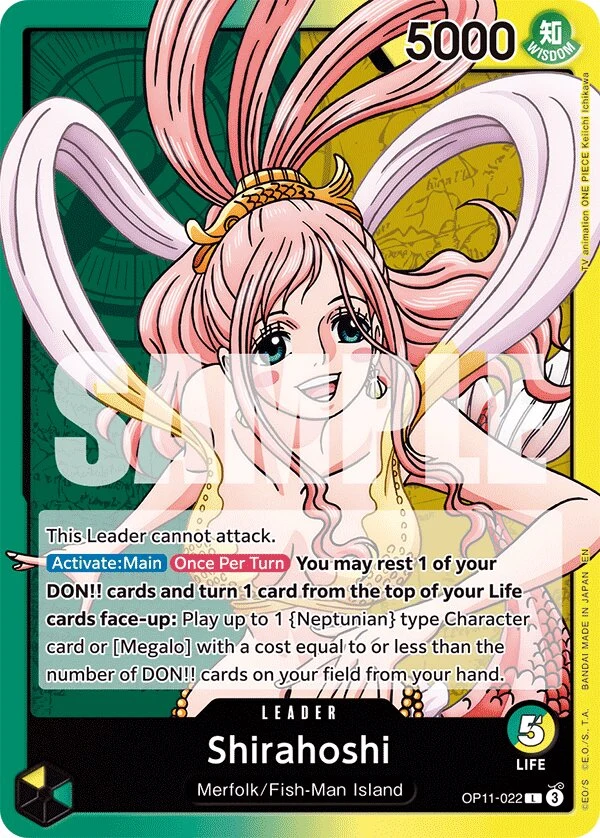 Carte One Piece anglaise Shirahoshi OP11-022 L