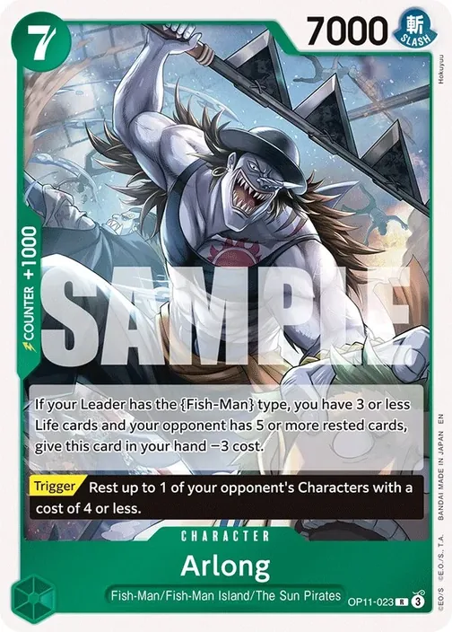 Carte One Piece anglaise OP11-023 Arlong