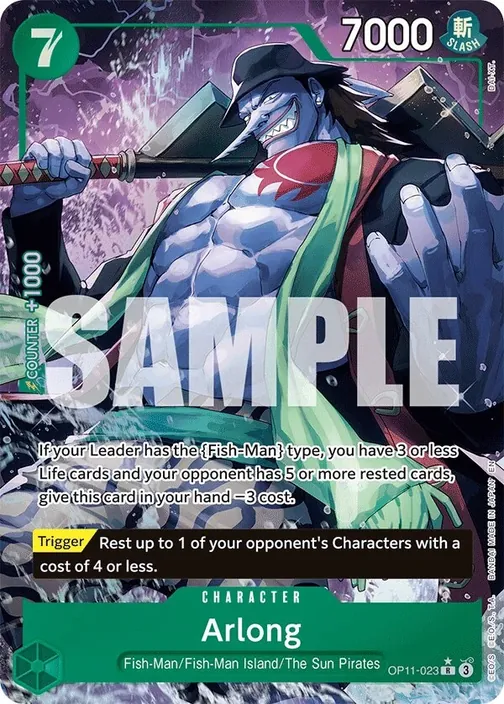 Carte One Piece anglaise OP11-023 Arlong (version 2)