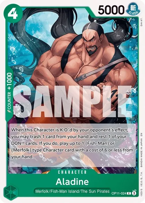 Carte One Piece anglaise OP11-024 Aladine