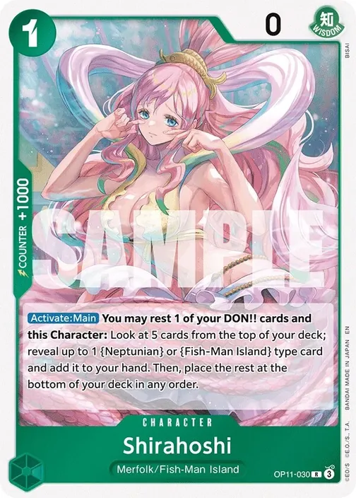 Carte One Piece anglaise OP11-030 Shirahoshi