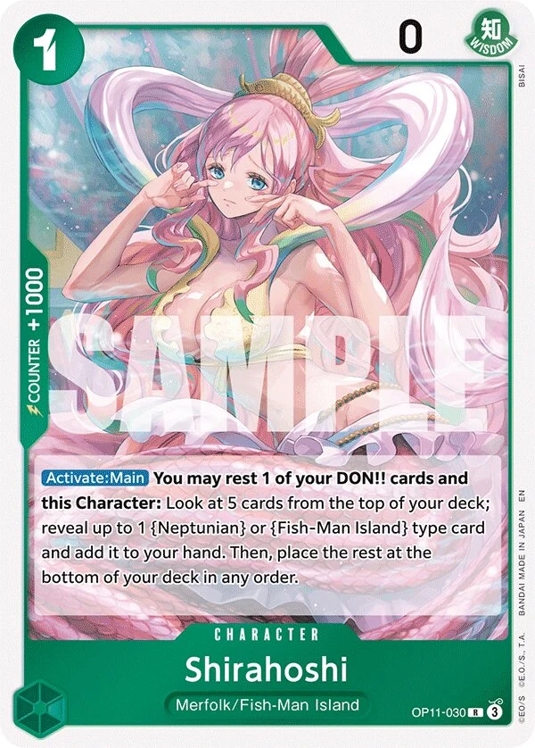 Carte One Piece anglaise Shirahoshi OP11-030 R
