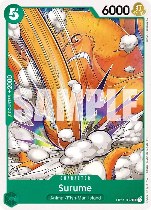 Carte One Piece anglaise OP11-032 Surume
