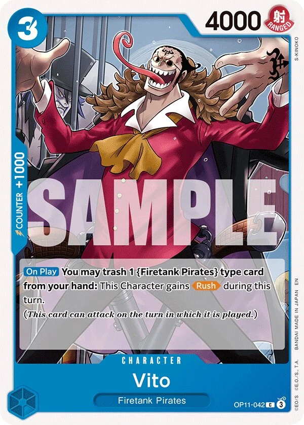 Carte One Piece anglaise Vito OP11-042 C