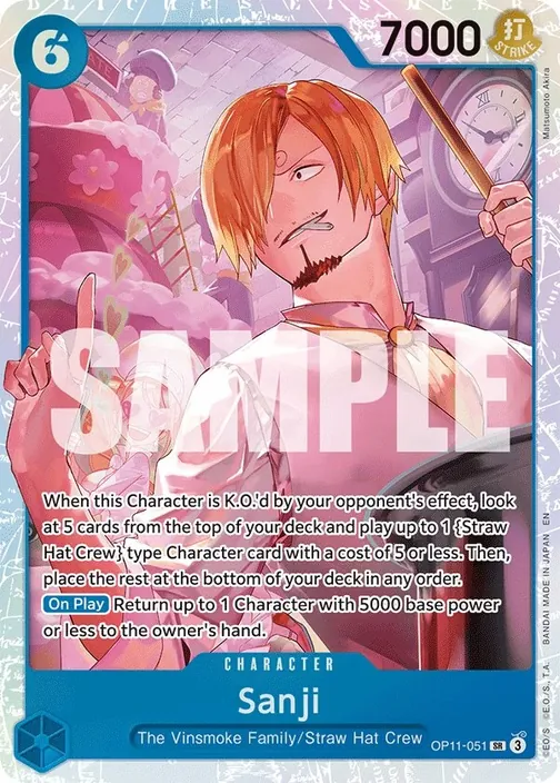 Carte One Piece anglaise OP11-051 Sanji