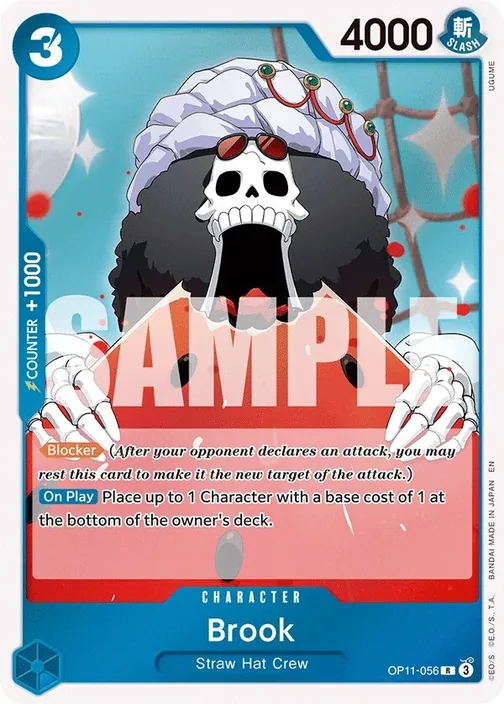 Carte One Piece anglaise OP11-056 Brook