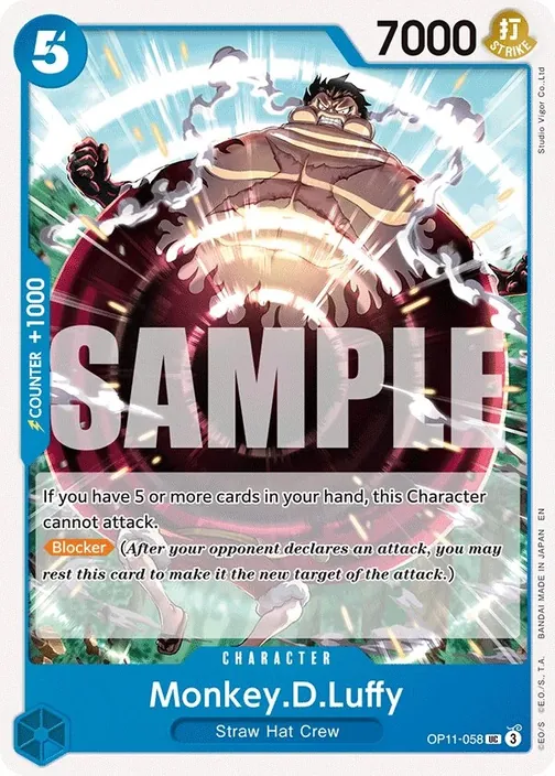 Carte One Piece anglaise OP11-058 Monkey.D.Luffy