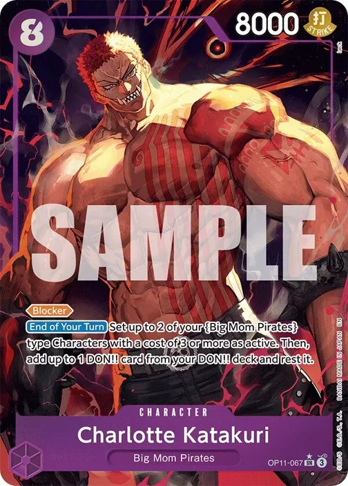 Carte One Piece anglaise OP11-067 Charlotte Katakuri (version 2)