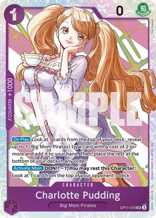 Carte One Piece anglaise OP11-070 Charlotte Pudding