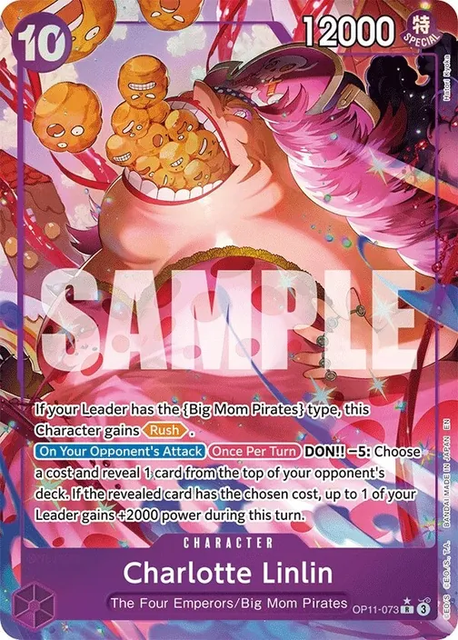 Carte One Piece anglaise OP11-073 Charlotte Linlin (version 2)