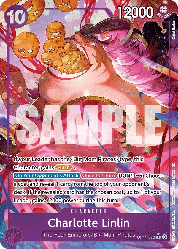 Carte One Piece anglaise Charlotte Linlin OP11-073 R