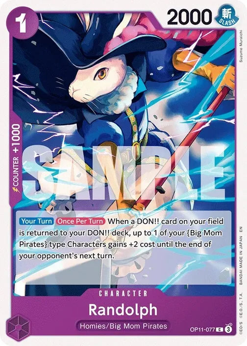 Carte One Piece anglaise OP11-077 Randolph