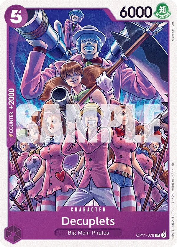 Carte One Piece anglaise Decuplets OP11-078 UC