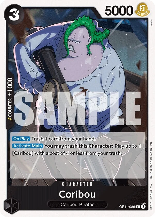 Carte One Piece anglaise Coribou OP11-086 C