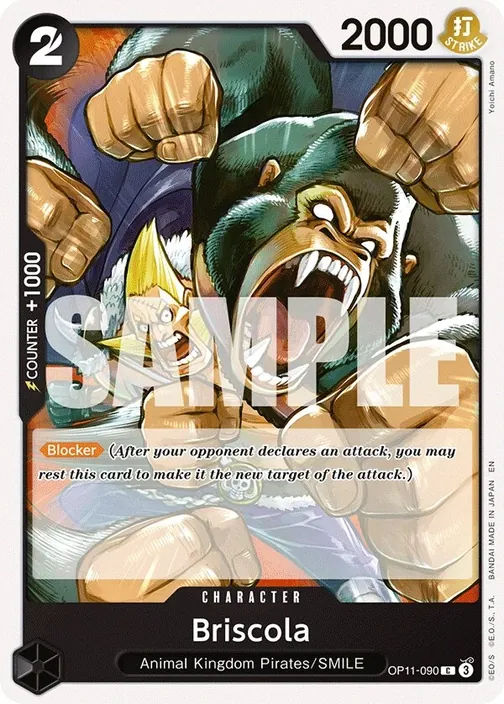 Carte One Piece anglaise OP11-090 Briscola