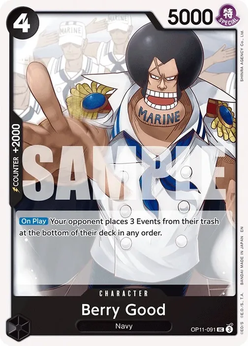 Carte One Piece anglaise OP11-091 Berry Good