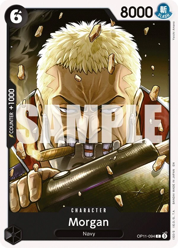 Carte One Piece anglaise Morgan OP11-094 C