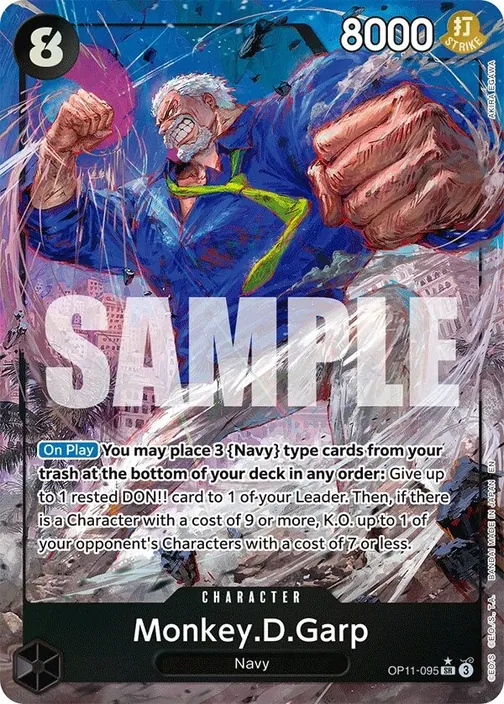 Carte One Piece anglaise OP11-095 Monkey.D.Garp (version 2)