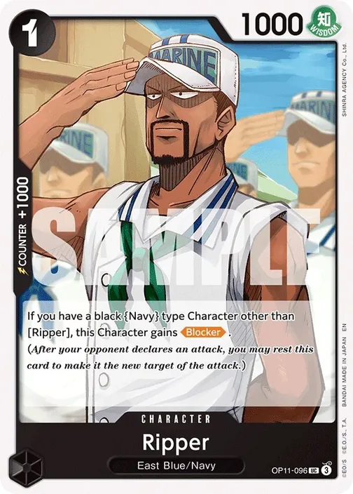 Carte One Piece anglaise OP11-096 Ripper