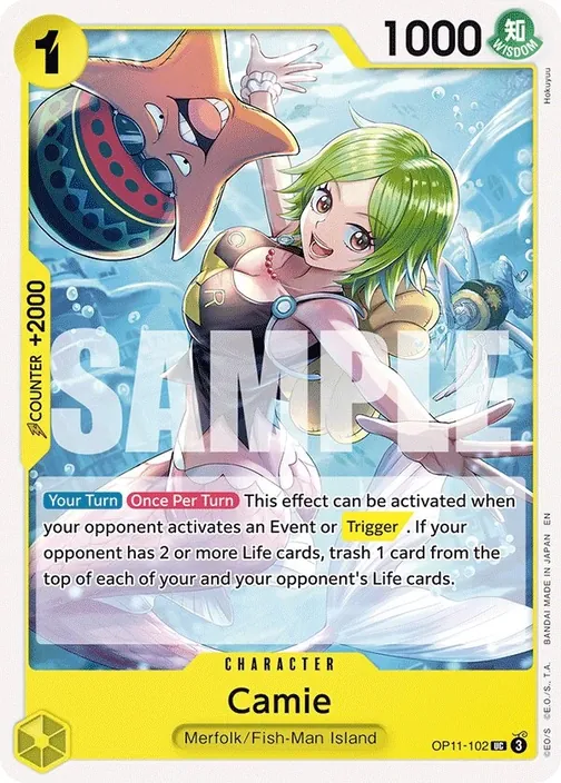 Carte One Piece anglaise OP11-102 Camie