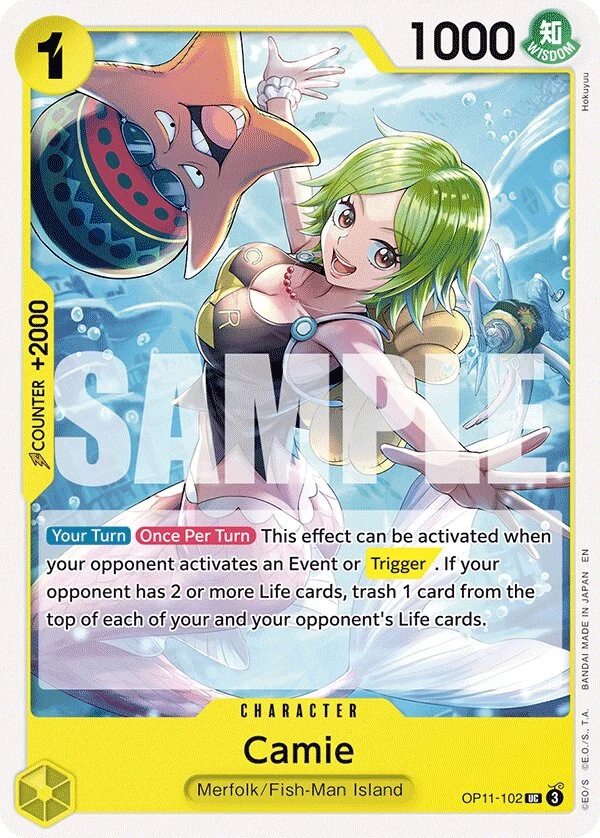Carte One Piece anglaise Camie OP11-102 UC