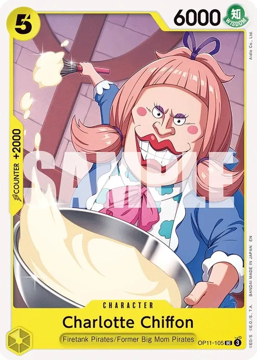 Carte One Piece anglaise OP11-105 Charlotte Chiffon