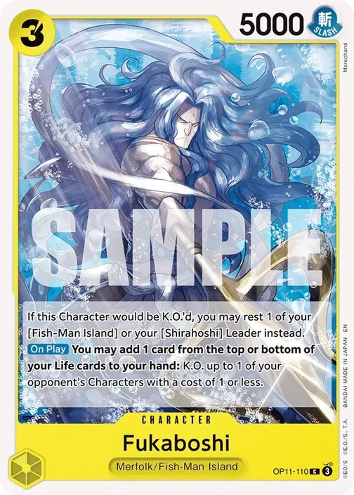 Carte One Piece anglaise OP11-110 Fukaboshi