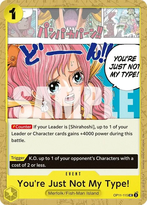 Carte One Piece anglaise OP11-115 You're Just Not My Type!