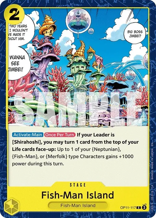 Carte One Piece anglaise OP11-117 Fish-Man Island