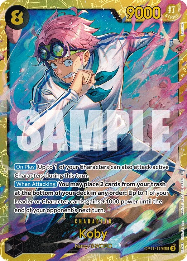 Carte One Piece anglaise Koby OP11-119 SEC