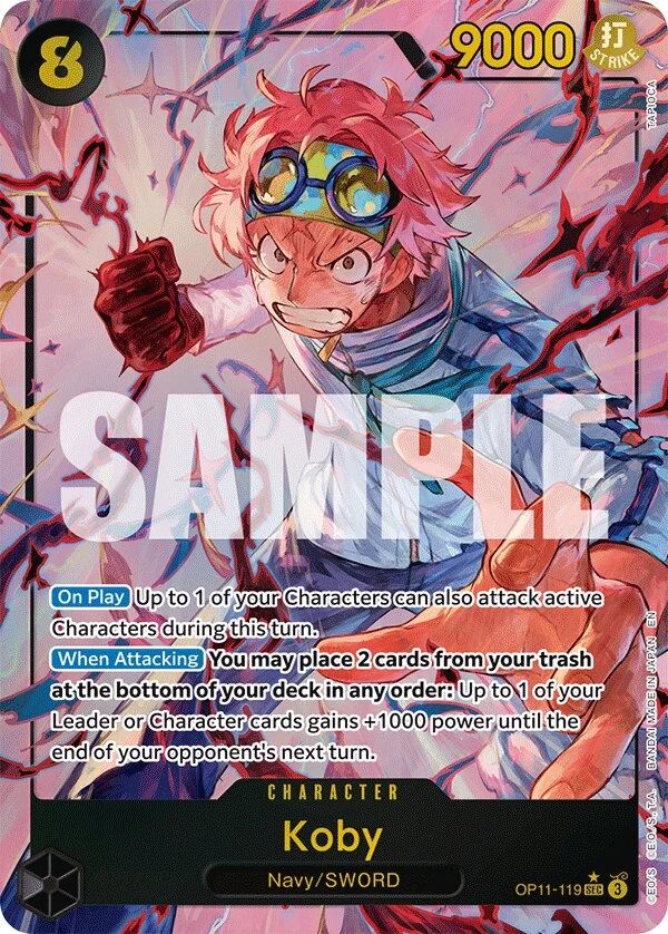 Carte One Piece anglaise Koby OP11-119 SEC