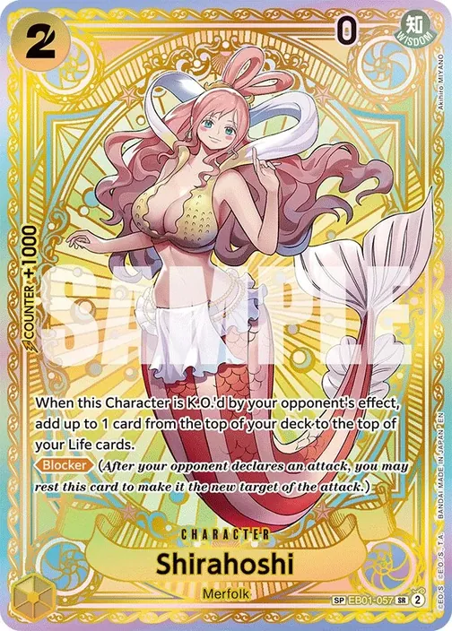 Carte One Piece anglaise EB01-057 Shirahoshi (version 3)