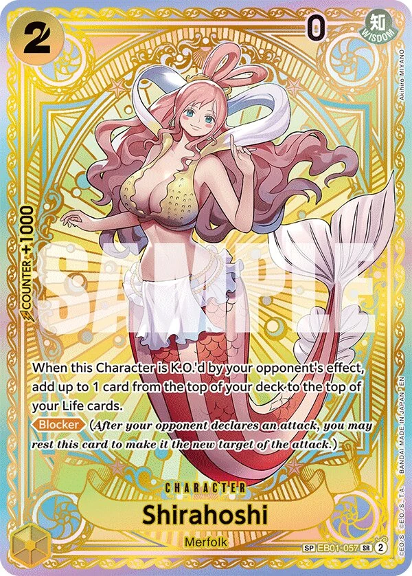Carte One Piece anglaise Shirahoshi EB01-057 SP