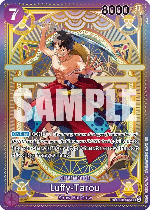 Carte One Piece anglaise ST18-005 Luffy-Tarou (version 2)